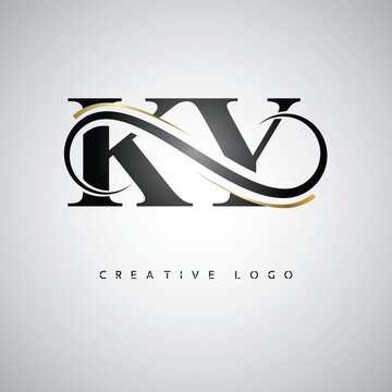 KY Creative Letter Logo with Infinity Symbol &ndash; Elegant Minimal Monogram Design for Premium Business Branding, Identity, and Modern Typography"