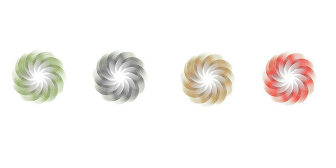 Gold, silver and bronze metal circle frames 3d vector realistic illustration. First, second and third place medals or buttons isolated on white background. Certified. Quality blank, empty badge set.