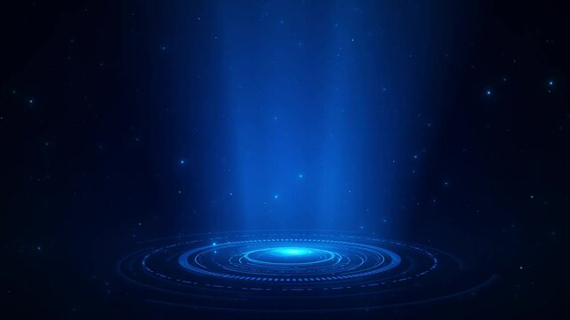 Circle technology elements Futuristic hud interface. HUD technology interface futuristic elements growth graph chart hologram screen. Business strategy digital data, business technology, marketing.