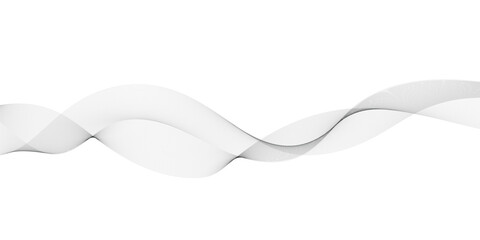 Gray and white abstract background with flowing particles. Abstract wave element for design. Digital frequency track equalizer. Stylized line art background