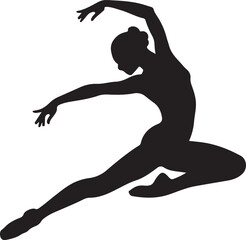 dancer silhouette vector design