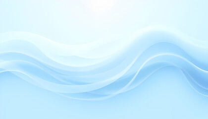 Fototapeta premium Abstract background of wavy curved blue lines on white design.