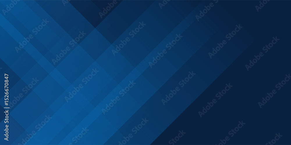 Aufkleber blue background with abstract box rectangle geometric shapes modern element for banner, presentation