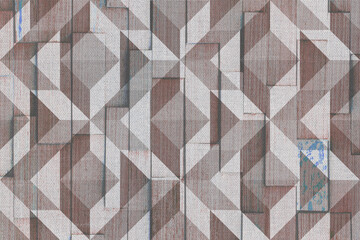 Abstract geometric mosaic seamless pattern. Stylish tile diagonal ornament of geometrical triangle shapes