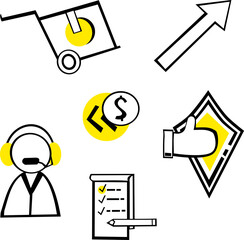  Zestaw biznesowy – logistyka, asystent, pieniądze