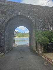 bridge over the river warfleet creek dartmouth devon 