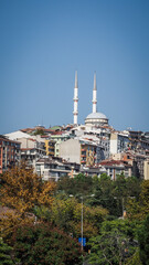 The panorama of Istanbul in Turkey