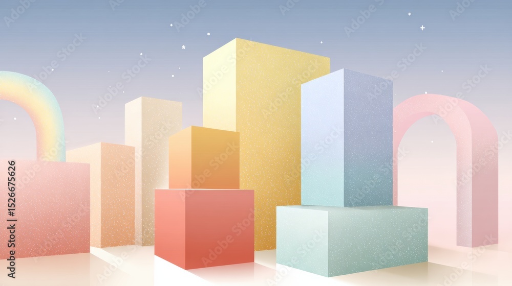 Poster Daily Routine Design Tips for High Achievers Using Pastel Minimalist Blocks for Motivation and Organization