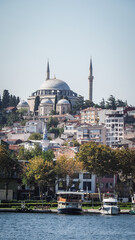 The panorama of Istanbul in Turkey