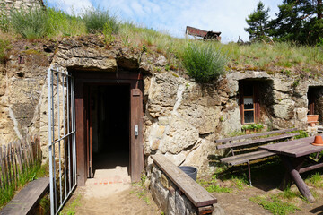 Höhlenwohnungen in Langenstein in Sachsen-Anhalt in Deutschland