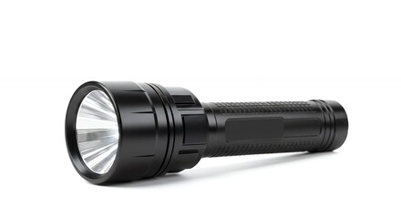 Black flashlight against white background