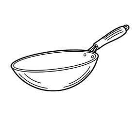 Wok Line Art