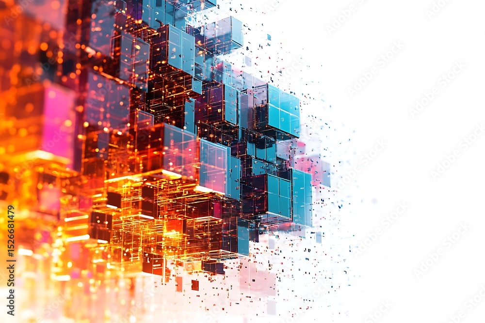 Poster conceptual image of a firewall safeguarding information flow