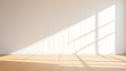 Sunlit Room Interior Minimalist Design and Warm Light