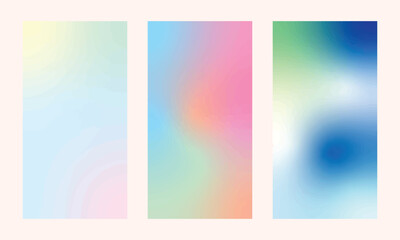 Colorful gradient abstract backgrounds with soft pastel and vibrant hues. Aesthetic blur textures perfect for modern design, digital wallpapers, social stories, or creative visual compositions.
