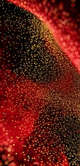Red and Gold Glitter: A Sparkling Abstract Background