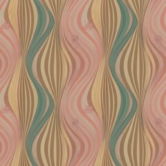 Abstract Swirling Lines Pattern in Earthy Tones