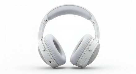 White over ear headphones