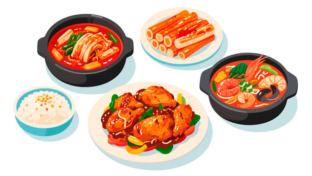 korean food set