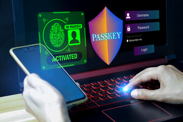 concept of using Passkey instead of a code set for maximum security Biometric Lock