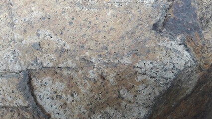 Rough Stone Texture, Mottled Gray Scale, Natural Geology Background