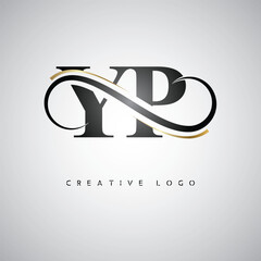  YP Creative Letter Logo with Infinity Symbol – Elegant Minimal Monogram Design for Premium Business Branding, Identity, and Modern Typography