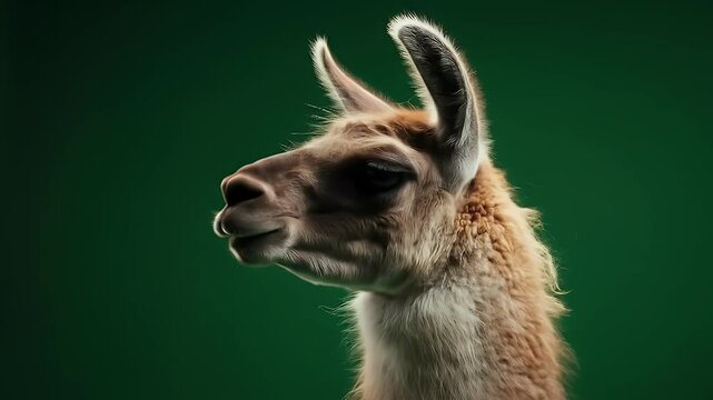 Guanaco Profile: South American Camelid Portrait