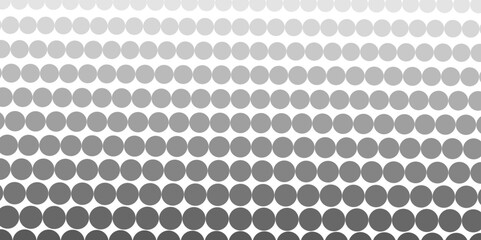 Basic halftone dots effect in gray and white color. Halftone effect. Halftone background. Pop art, comic style. Pattern with small circles Futuristic panel Vector illustration. sites, business cards.