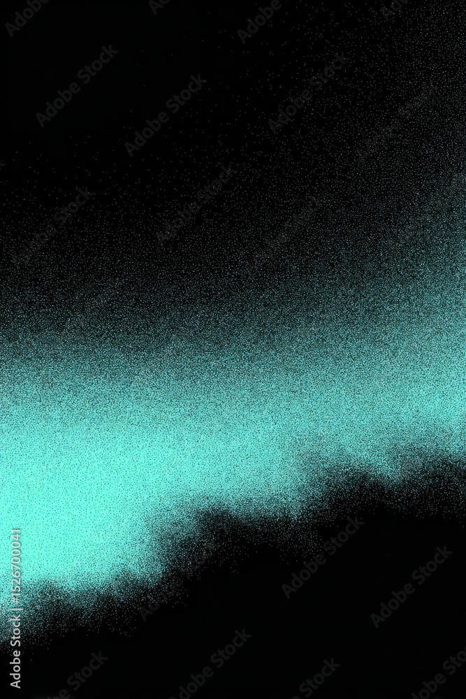 Aufkleber abstract gradient image with aqua fading into deep black, creating a nebulous transition. perfect fo