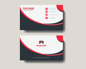 Modern Business Card Design, Professional Business Card Design , Modern Business Card Design with Wave Element