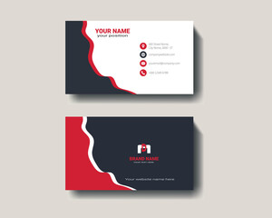 Modern Business Card Design, Professional Business Card Design , Modern Business Card Design with Wave Element