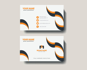 Modern Business Card Design, Professional Business Card Design , Modern Business Card Design with Wave Element
