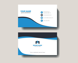 Modern Business Card Design, Professional Business Card Design , Modern Business Card Design with Wave Element