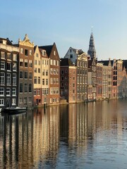 Obraz premium Amsterdam Canal Houses Reflection