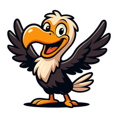 dodo bird cartoon character with happy expression © Eriek