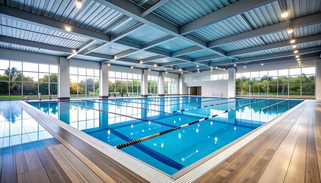 Indoor Olympicsize swimming pool.