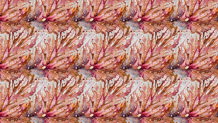 Abstract glitter explosion in rose gold and champagne hues