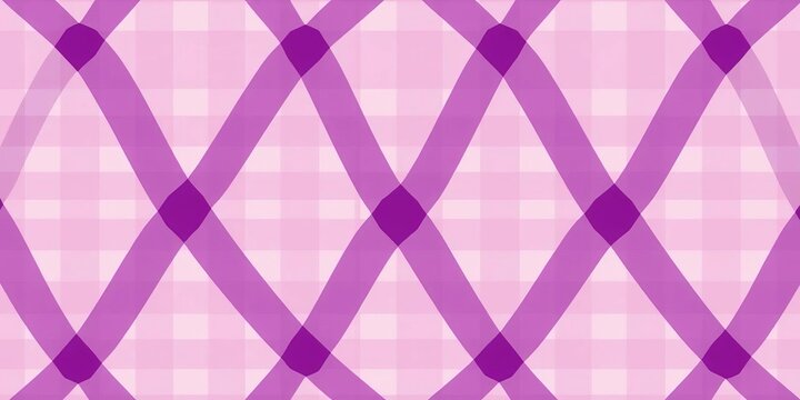 Purple gingham seamless pattern; trendy geometric textile background, textile check, purple check