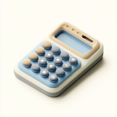 Pastel-colored calculator