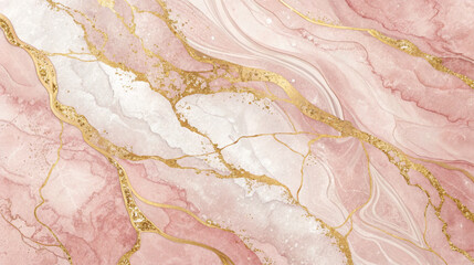 Abstract grunge background texture of aged pink marble with a vintage flower pattern