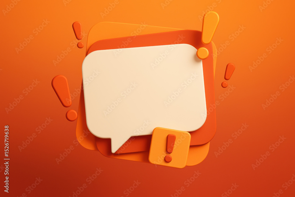 Poster a minimalist conversation concept highlights communication and attention emphasizing clarity and urg