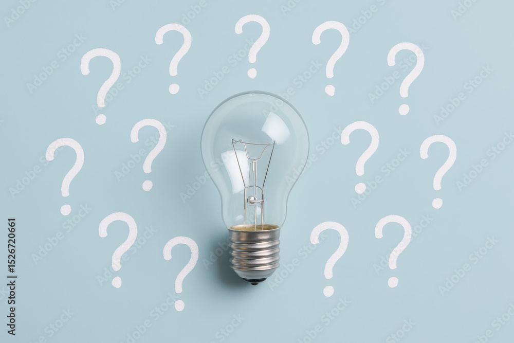 Poster innovation and insight drive problem solving and decision making symbolized by a glowing bulb surrou