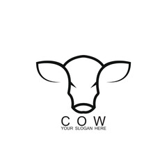 Cow Logo Template vector icon