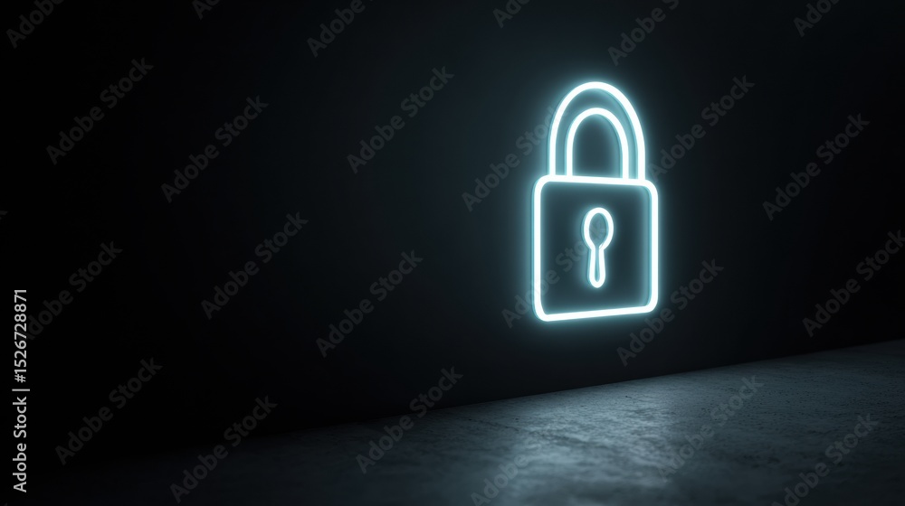 Fototapete Digital Anonymous Browsing Icon on Dark Background Highlights Security and Privacy Features of Online Activities