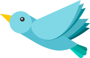 ollection of various bird species icons, vector cartoon illustration. Features swan, owl, raven, peacock, falcon, toucan, puffin.