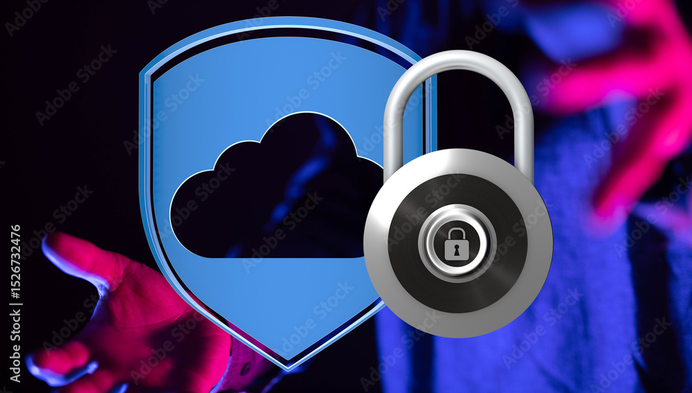 Fototapete Safeguarding your cloud data with robust encryption and security measures.