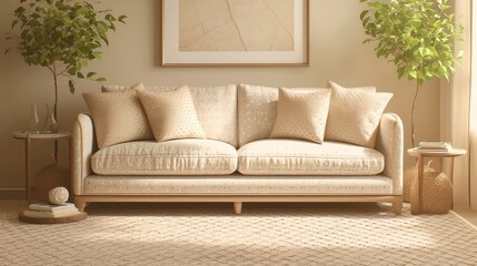 Maximalist Accent Rug with Varied-Scale Polka Dots in Muted Earth Tones, a bold addition to any room, enhancing warmth and texture with its unique design.