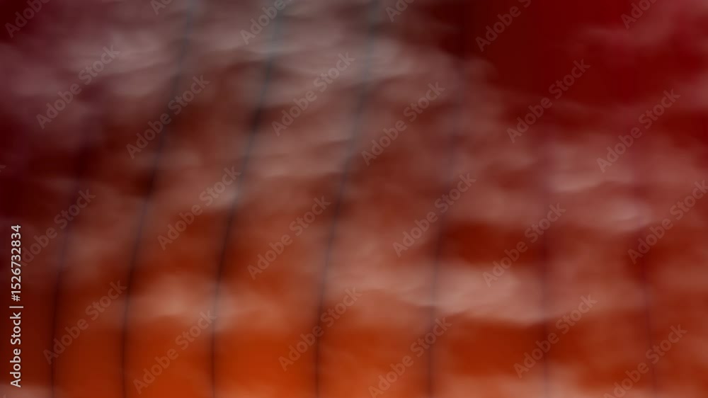Poster abstract video featuring a vibrant maroon gradient background overlaid with white, cloud-like format