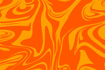 Abstract Orange and Gold Swirl Pattern Background