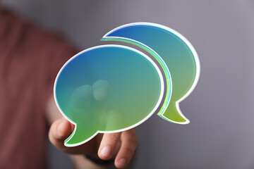 Abstract image of speech bubbles,ideal for communication,  conversation, and dialogue concepts.